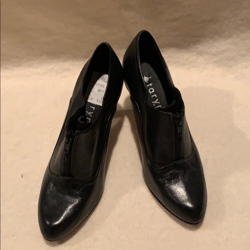 Taryn Rose COMFY black high heeled booties